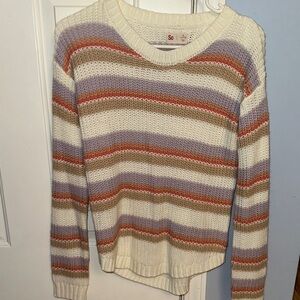 SO Women's Multicolor Striped Sweater
